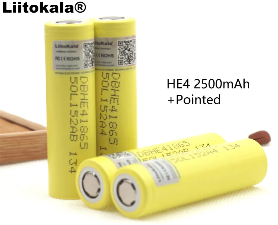 Liitokala оригинальный HE4 2500 мАч литий-ионный аккумулятор 18650 3 7 в перезаряжаемые