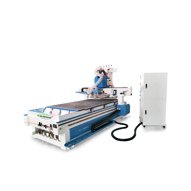 Цзинань iGoldencnc 4 шпинделя CNC Шкаф Мебель Маршрутизатор Машина для бурения