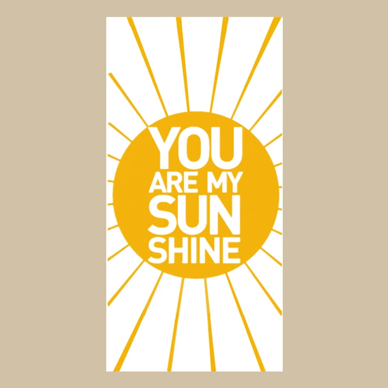 Стильный оранжевый You Are My Sunshine кухонные полотенца для рук из микрофибры с