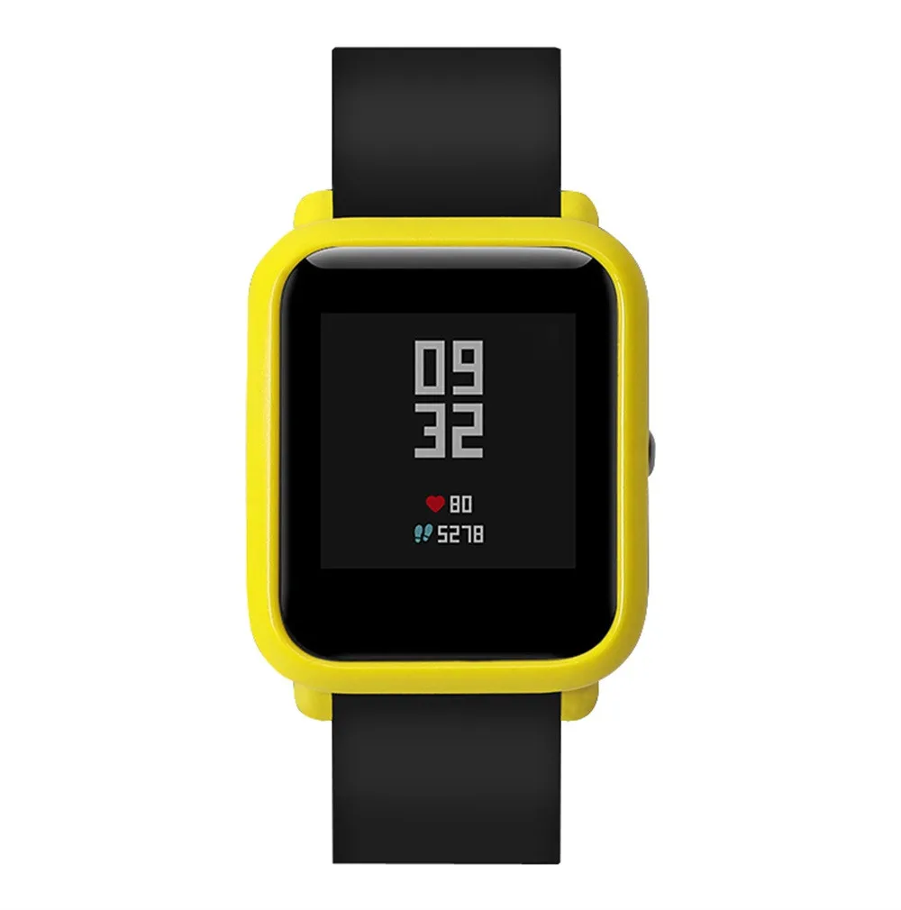 Цветной чехол из поликарбоната защитный для Xiaomi Huami Amazfit Bip Youth Watch защита экрана