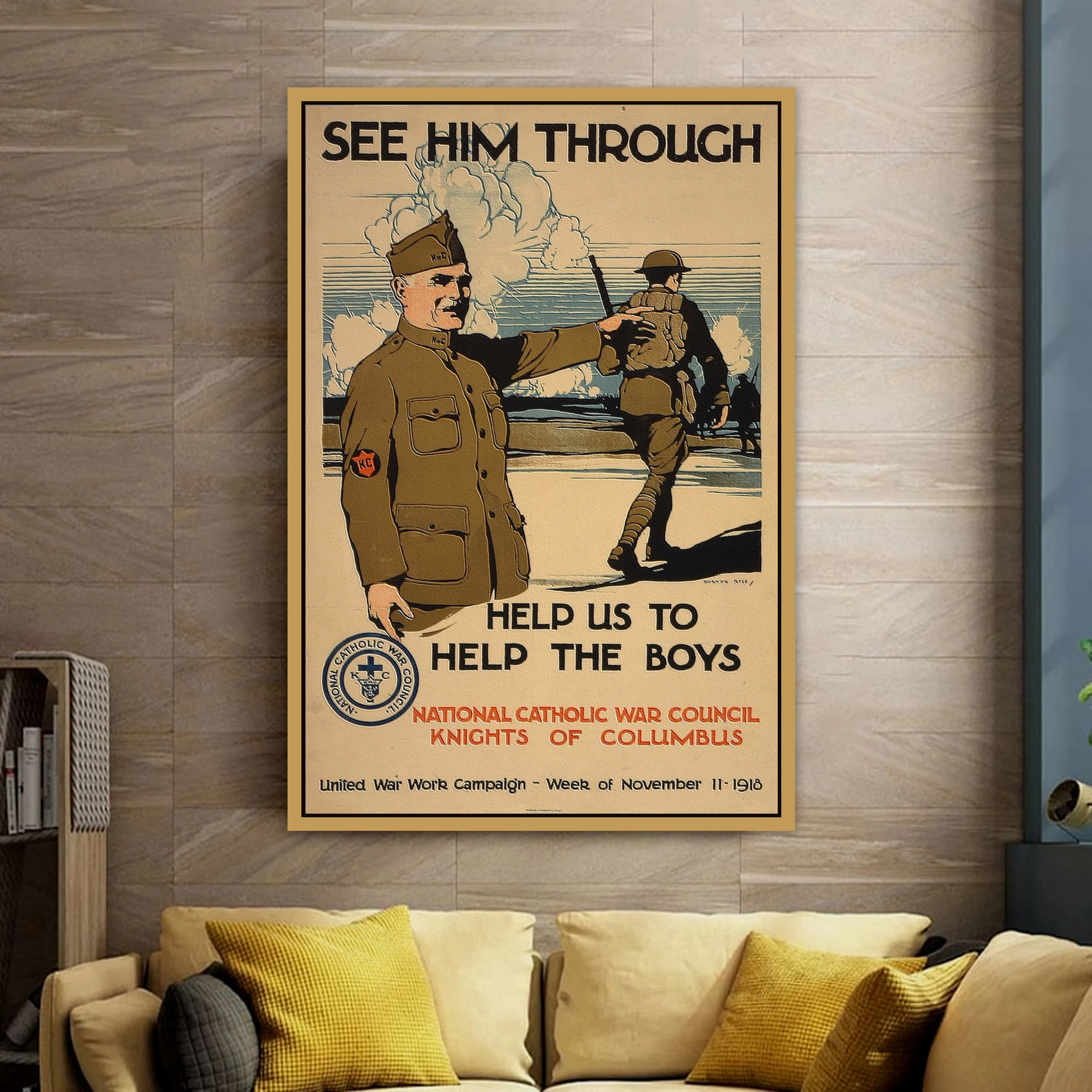 Увидеть его через рекламу ретро ВИНТАЖНЫЙ ПЛАКАТ настенные фото фотографии