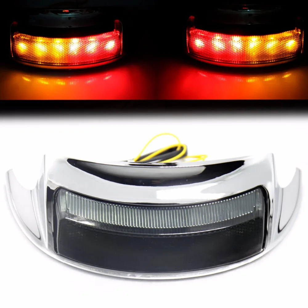 Задний светодиодный светильник Fender Tip с объективом для Harley Touring Electra Glide Road King FLH/T