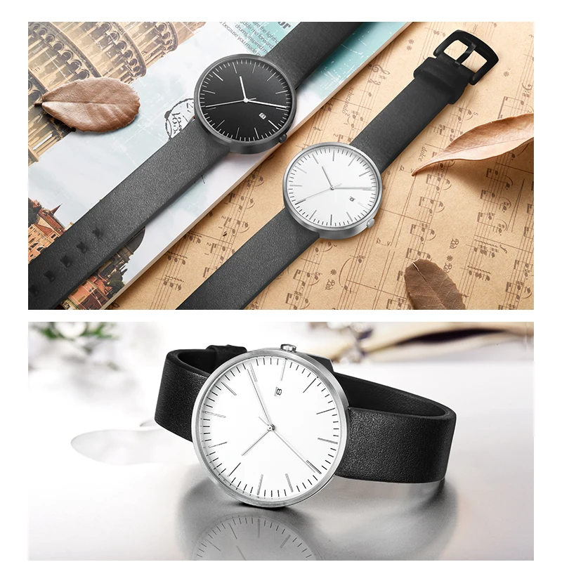 Минималистичные мужские и женские Простые Модные кварцевые наручные часы BREAK