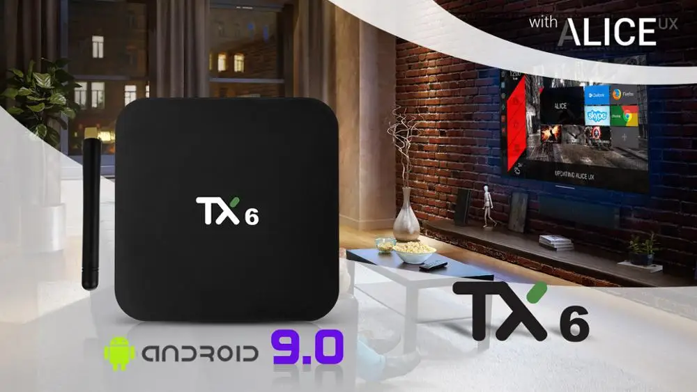 Tanix TX6 Smart TV Box Android 9 0 4K 4 ГБ/32 ГБ BT Wifi Youtube H.265 телеприставка медиаплеер|ТВ-приставки и