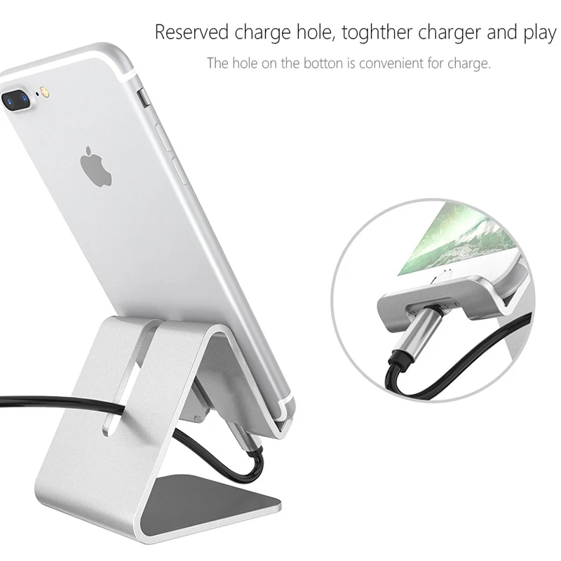 Алюминиевые держатели-подставки для iPhone X 7/8 Универсальная док-станция зарядного