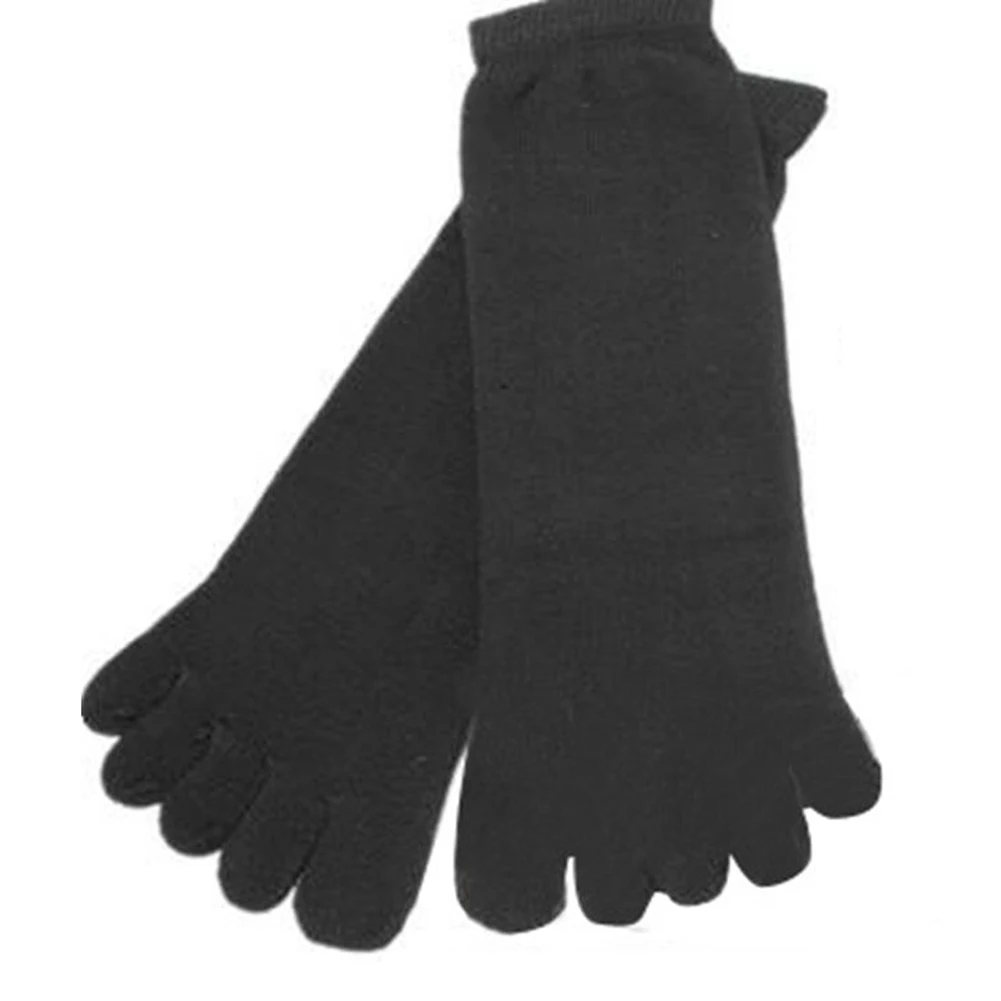 

SODIAL(R) 5 Pairs Men's Five Seperate Finger Toe Socks Comfortable Cotton Socks