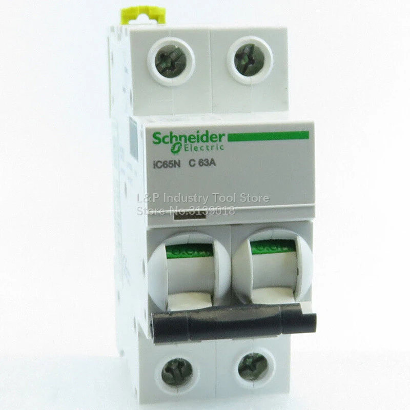 100% Новый оригинальный Schneider IC65N 2P C63A A9F18263 вакуумный мини-выключатель MCB хорошее