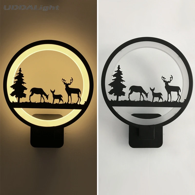 Настенный светильник 12 Вт черный акриловый настенный для спальни|led wall light|wall lightled