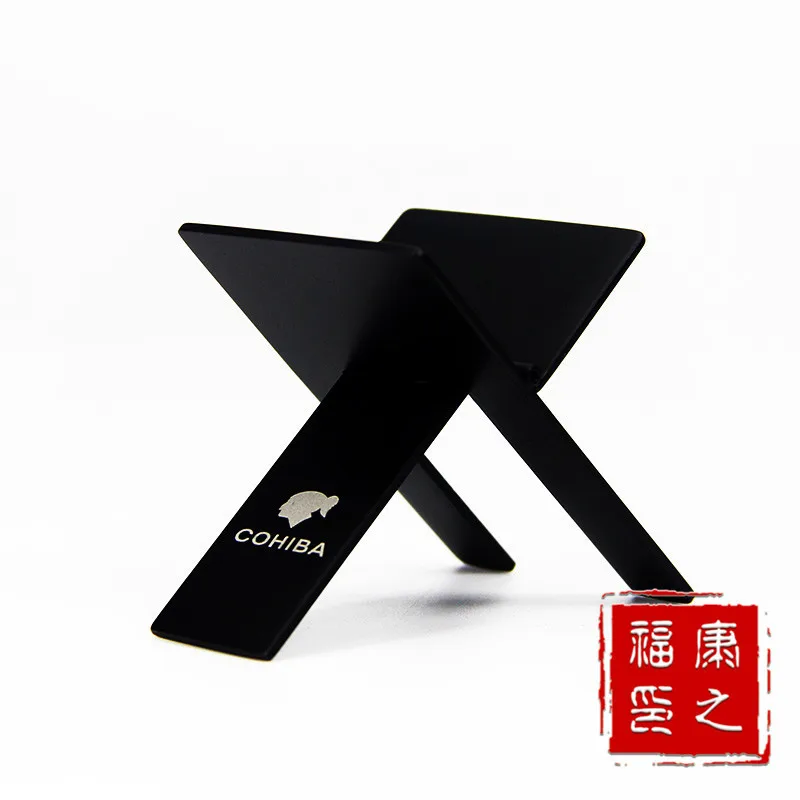 Cohiba 1pcs High Quality black cigar rack Practical Gadgets Portable Stainless Steel Foldable Stand Cigarette Support | Дом и сад