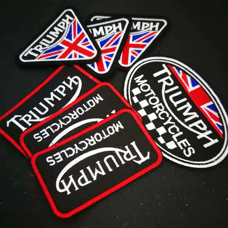 Байкерский значок TRIUMPH с вышитым железом для мотоциклов|Заплатки| |
