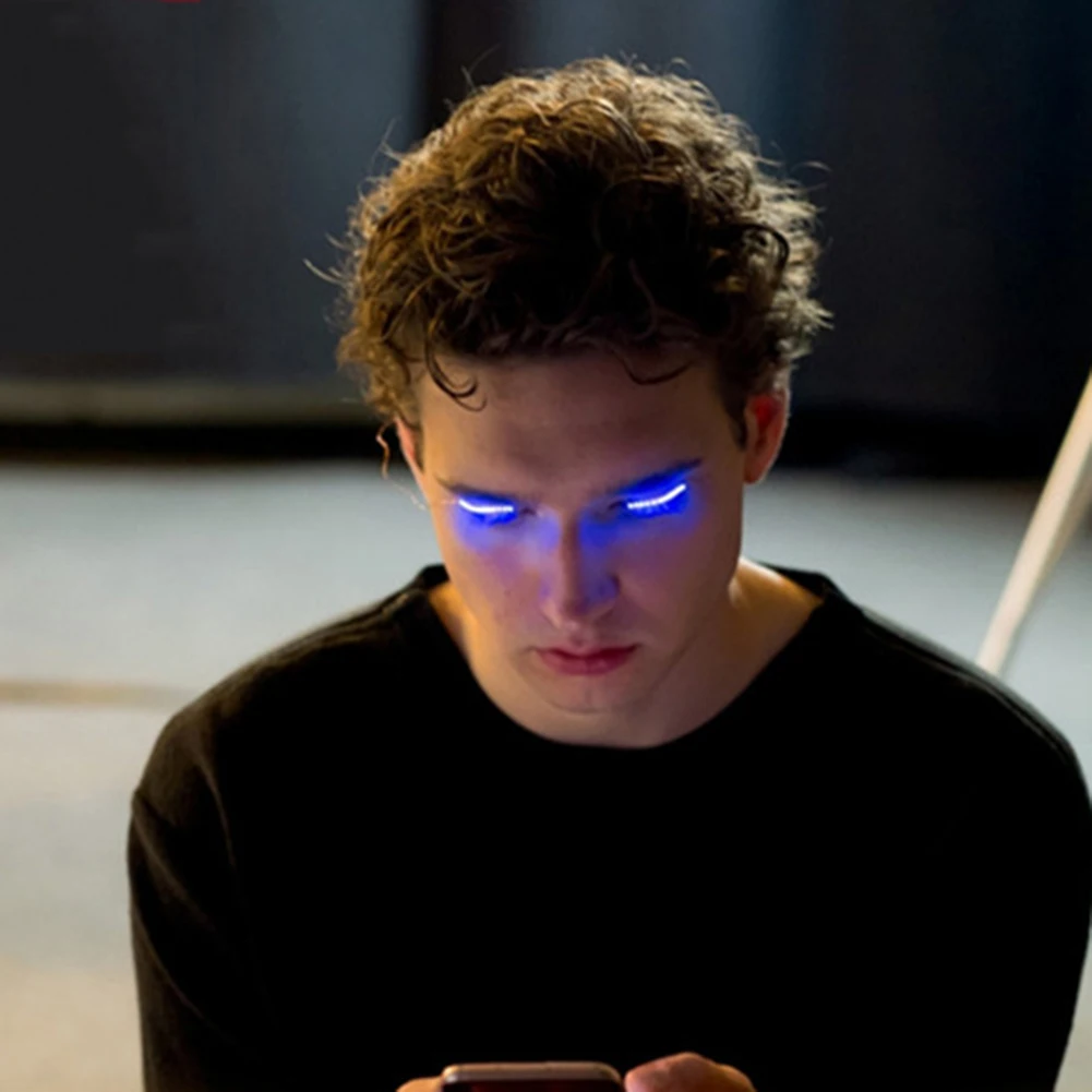 Новинка на Хэллоуин Новогодние товары LED накладные ресницы для партии бальное
