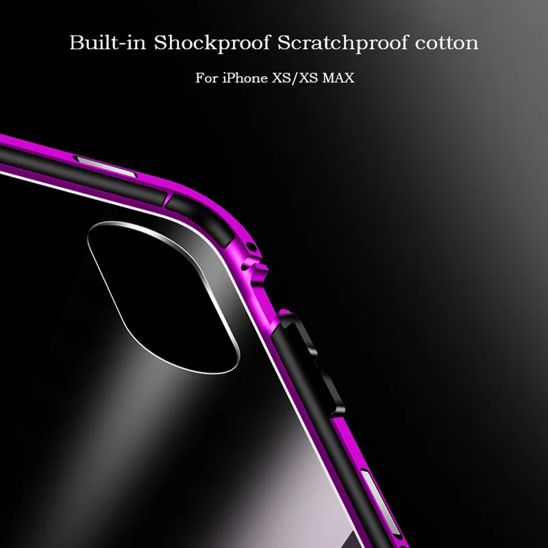 Чехол с откидной крышкой на весь корпус для iPhone XS MAX чехол магнитной адсорбцией