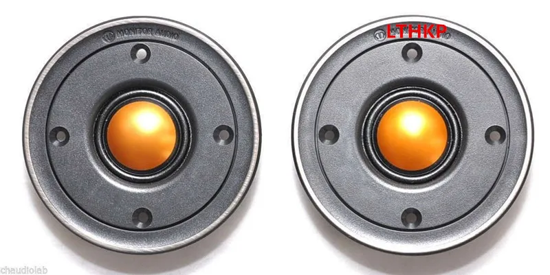 Одна новая пара (2 шт.) для M0nit0r Audio TBX025 V2 25 мм золотые купольные