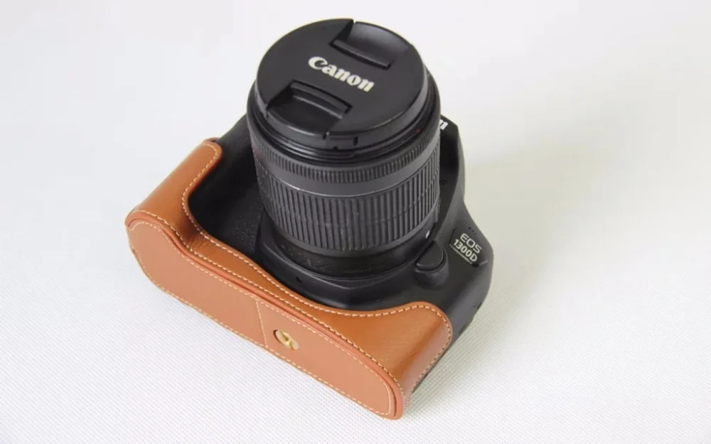 Новый чехол из искусственной кожи для цифровой зеркальной камеры canon eos 1300D
