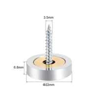 uxcell mirror screws kits decorative cap cover nails polished stainless steel gold 1618202225mm for tea tables glass 8pcs