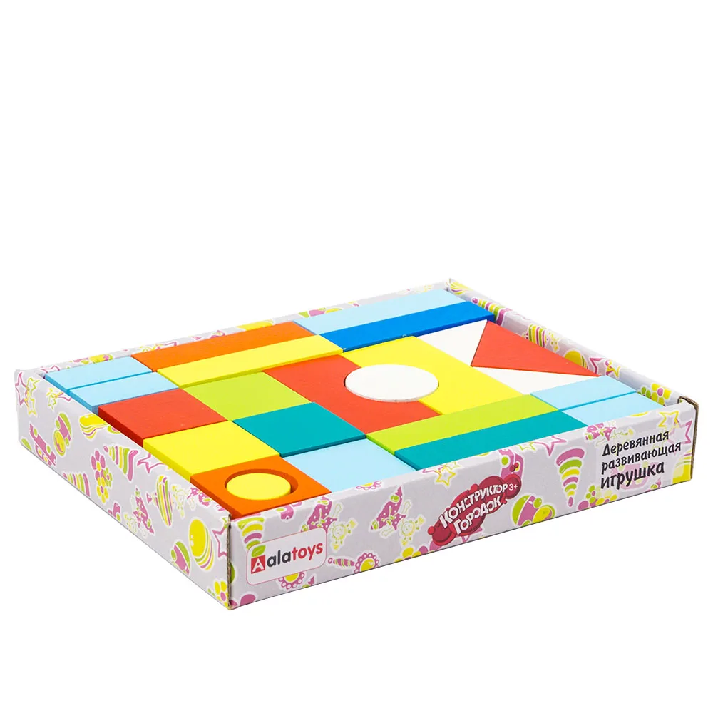Конструктор &quotГородок&quot Alatoys K1601. Количество деталей 23 шт.|blocks|toys blocksblock toys |