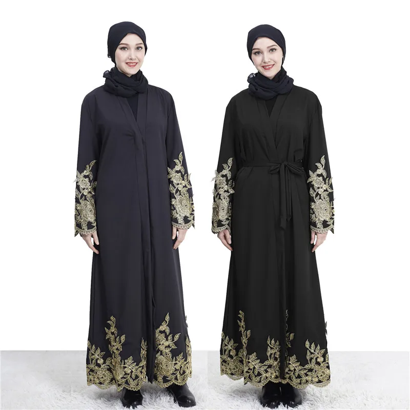 Платье-кафтан в Дубае, платье для мусульманской вечеринки, Абая, женский, арабский, кружевной, кардиган в стиле пэтчворк, платье-марокаин