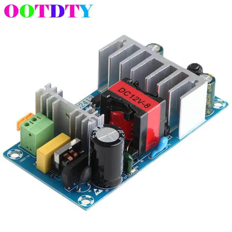 OOTDTY 6A 8A 50 Гц/60 Гц блок для детей возрастом от 12V 100W импульсный источник Питание