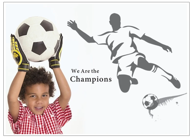 Наклейка на стену футбольную тематику Футбол плеер Спортивная Настенная Фреска