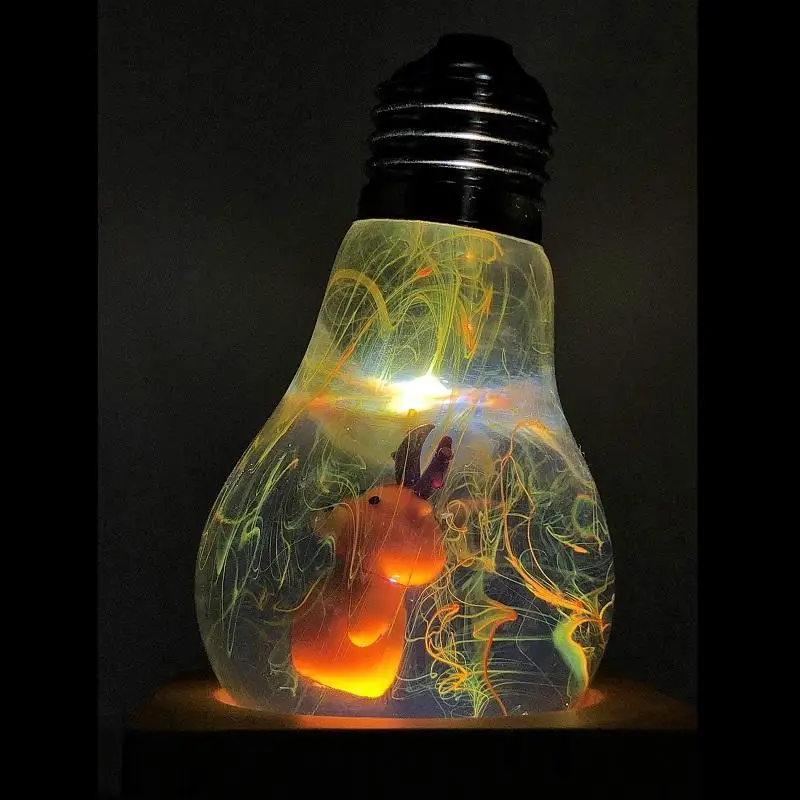 EP LIGHT Lamps Cosmos Effect LED 3D Lighting Calf Bulbs Bedside Cafe Halloween handcrafted Night Light USB/US Plug | Освещение