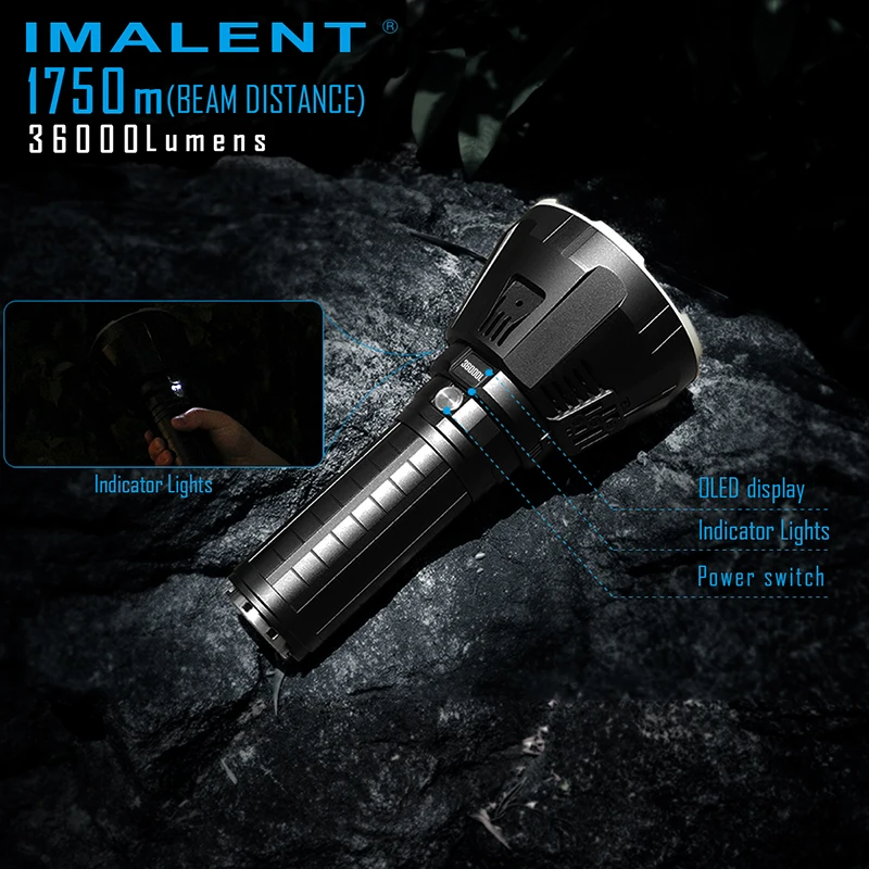 Imalent R90TS оригинальный Супер Светодиодный светильник для вспышки самый длинный