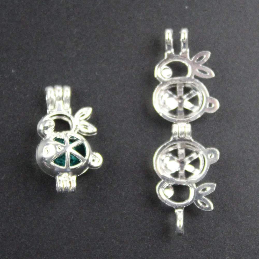 

Rabbit Essential Oil Diffuser for Charms Pearl Cage Jewelry Supplies Locket Pendants Alloy 23*14*10mm1pcs Mixed Wholesale