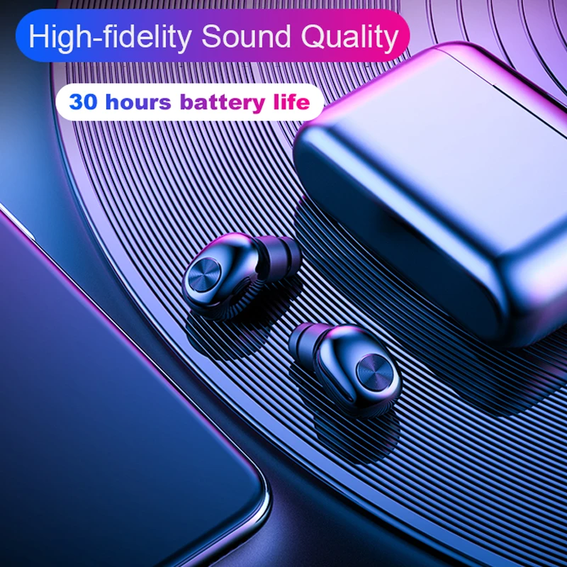 BL1 Bluetooth 5 0 Беспроводной наушники вкладыши TWS с спортивные гарнитуры громкой связи