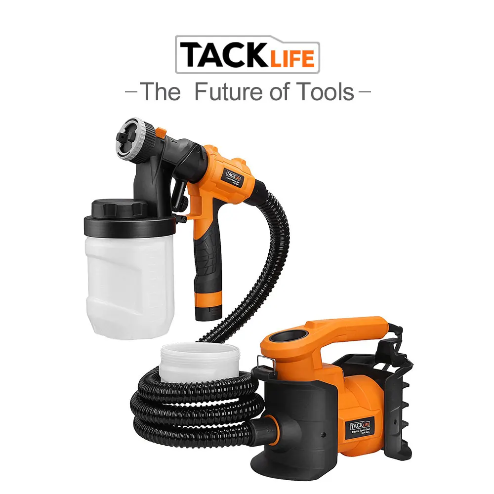 Tacklife SGP16AC 6.5Amp 1100 мл/мин. Профессиональная регулируемая ручка клапана пистолет-распылитель с 3 рисунками распылитель со съемным распылителем