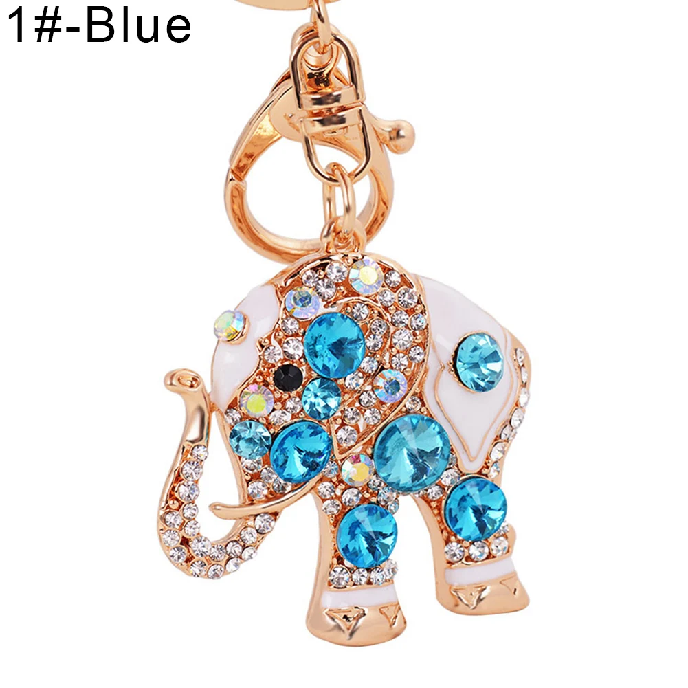 Милый слон разноцветными стразами Для женщин автомобиль мешок брелок кошелек