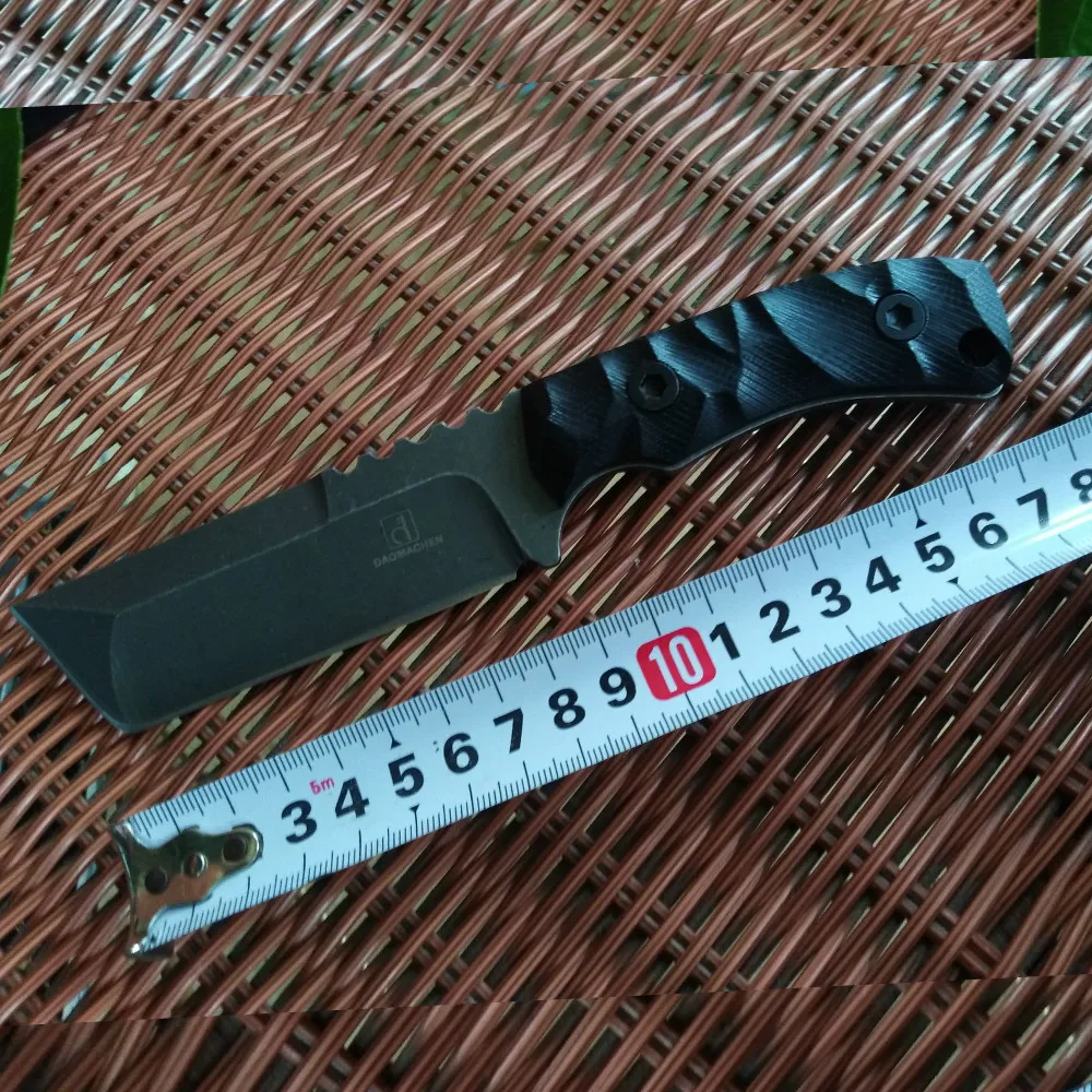 Camping survival Knife Hunting Full Tang With Imported K sheath G10 Handle Fix blade knife Super sharp Free shipping | Инструменты