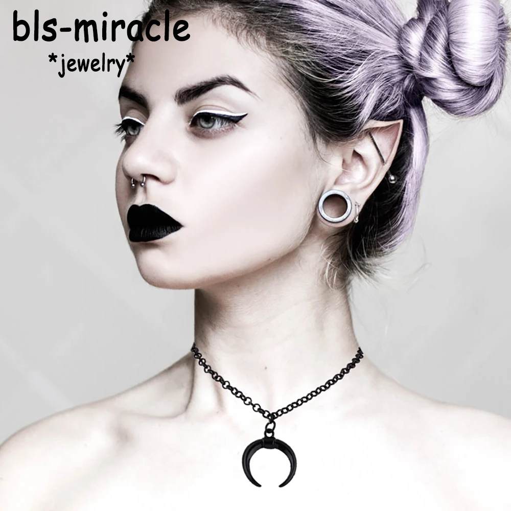 Bls miracle новейший в стиле панк модные ювелирные изделия ожерелья черная луна