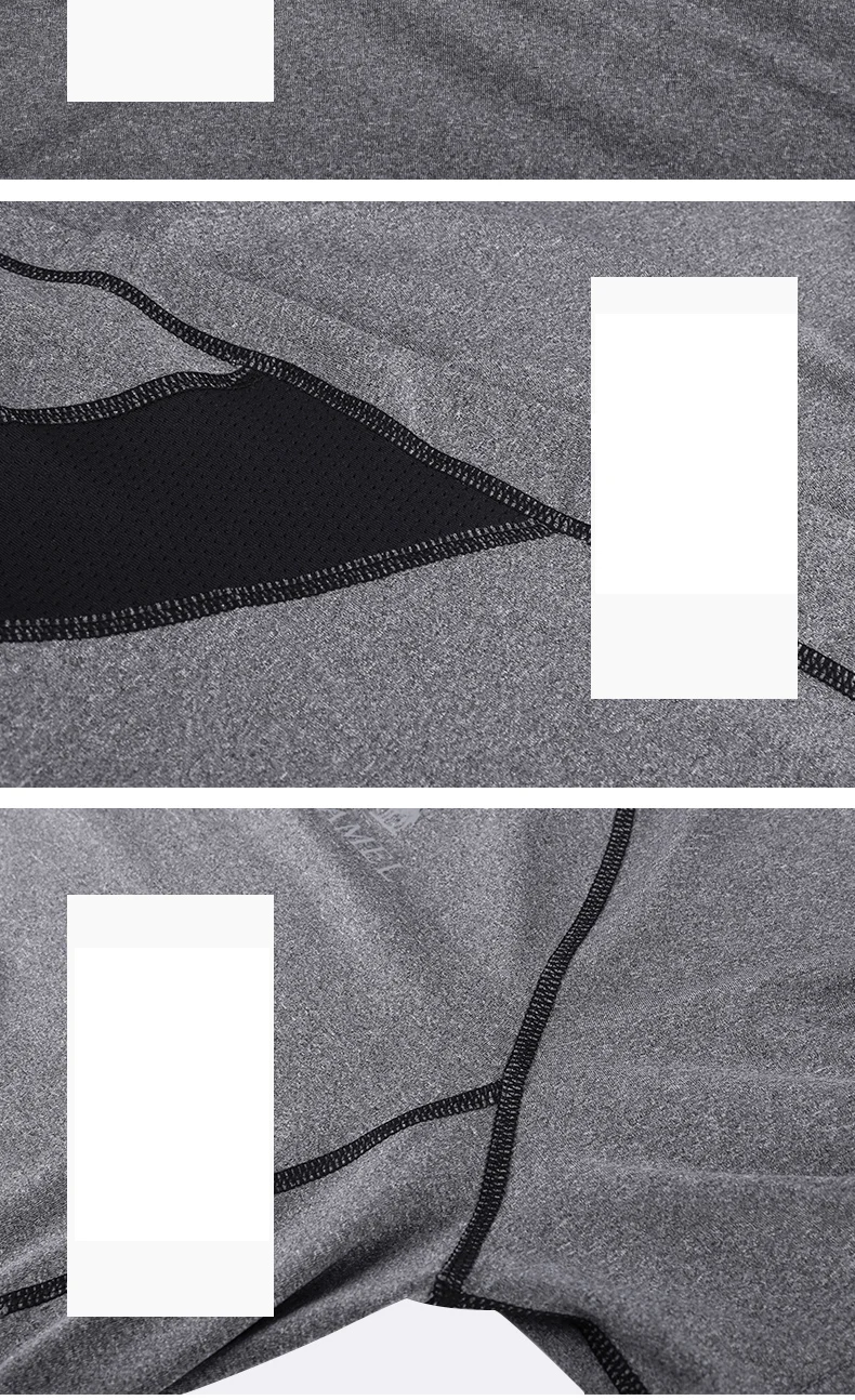 CAMEL Gym T-Shirts Dry Fit Men Sports Fitness Training Outdoor Workout Short Sleeve High Elastic Crossfit Tops Tights
