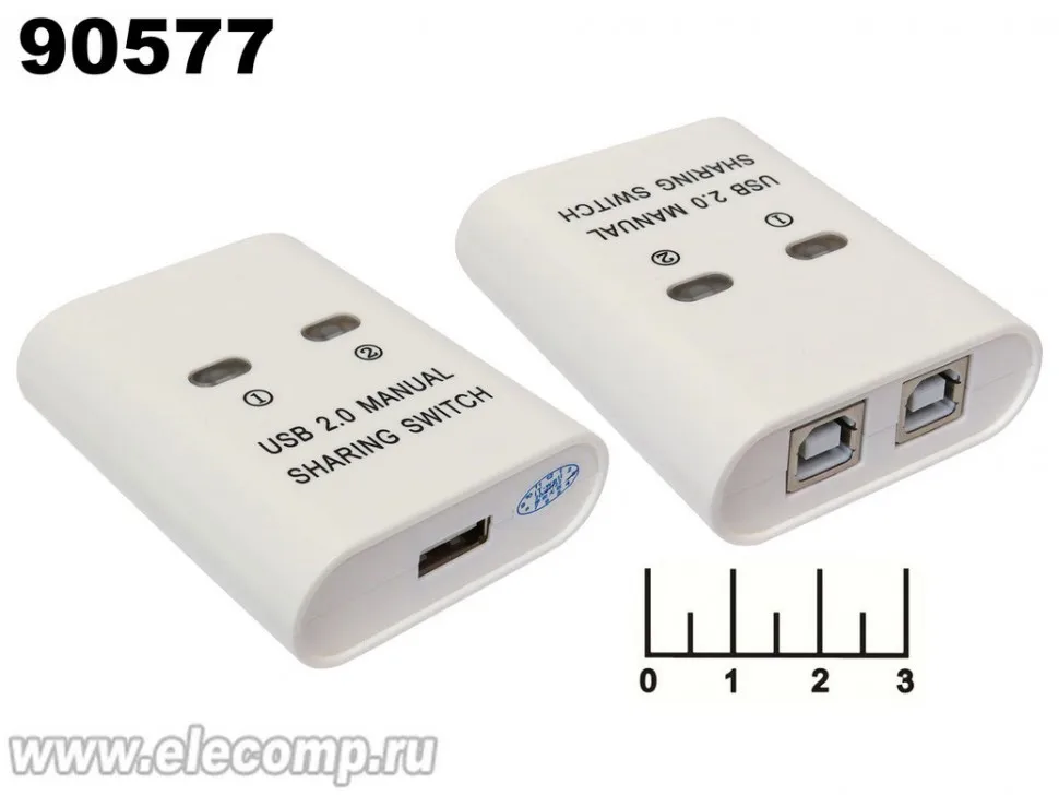USB HUB 2 PORT B+ A (РУЧНОЕ ПЕРЕКЛЮЧЕНИЕ) ДЛЯ ПОДКЛЮЧЕНИЯ 2Х КОМП. К 1 ПРИНТЕРУ CS-201UA |