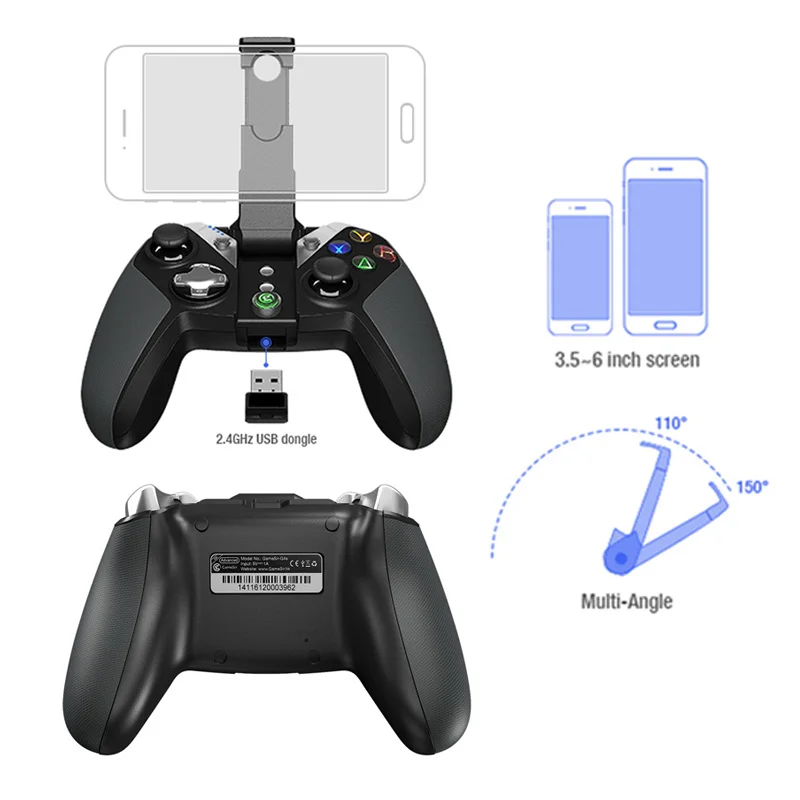 Геймпад GameSir G4s совместимый с Android и iOS имеет Беспроводное управление usb кабелем 2 4