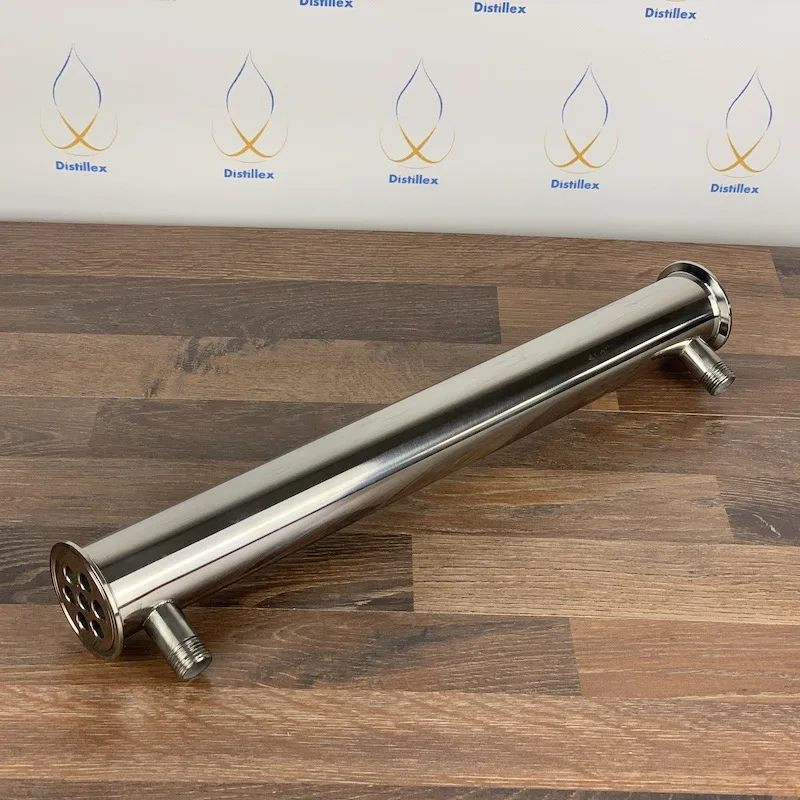 

High Power Dephlegmator Clamp 2" OD64mm ,Reflux, Distiller Condenser.9 Spacers .7 pipes ID10mm Length 450mm, Sanitary Steel 304