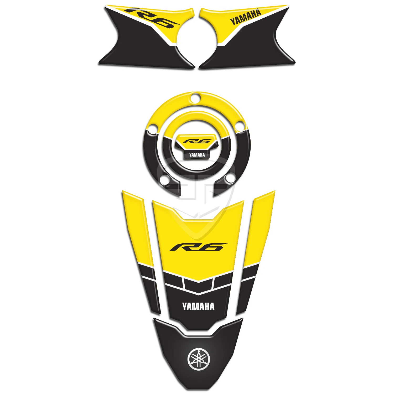 

Наклейка на бак топлива мотоцикла YZF R6 YZF600 2017 - 2020