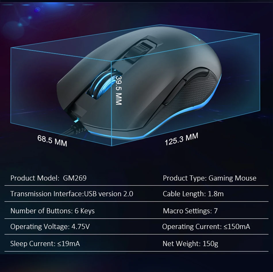 TeckNet компьютерная игровая мышь 7200 dpi программируемая мышь Проводная компьютерная мышь Игровые мыши 6 кнопок для ПК Игровые ноутбуки
