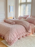 Princess Style Bedding Sets Winter Warm Sheets Duvet Cover Set Queen King Size Euro Bed Linen Quilt Covers Bedspread On The Bed