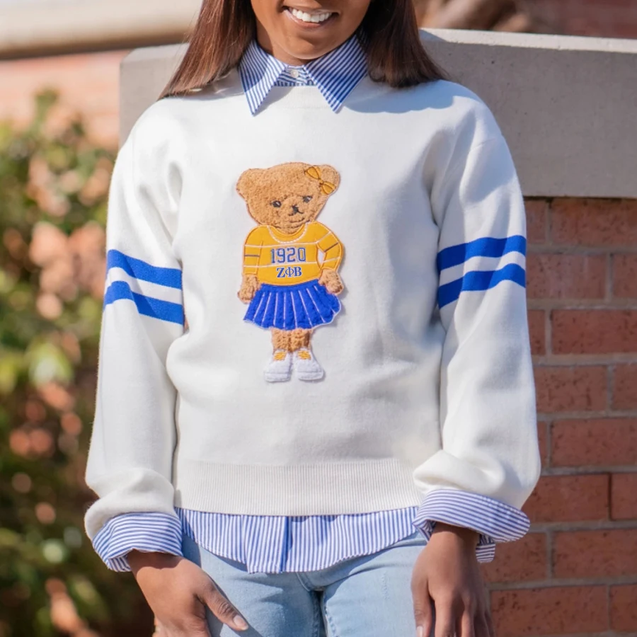 

Zeta Phi Beta pullover sweatshirt Temperament fashion printed pullover knitted sweatshirt