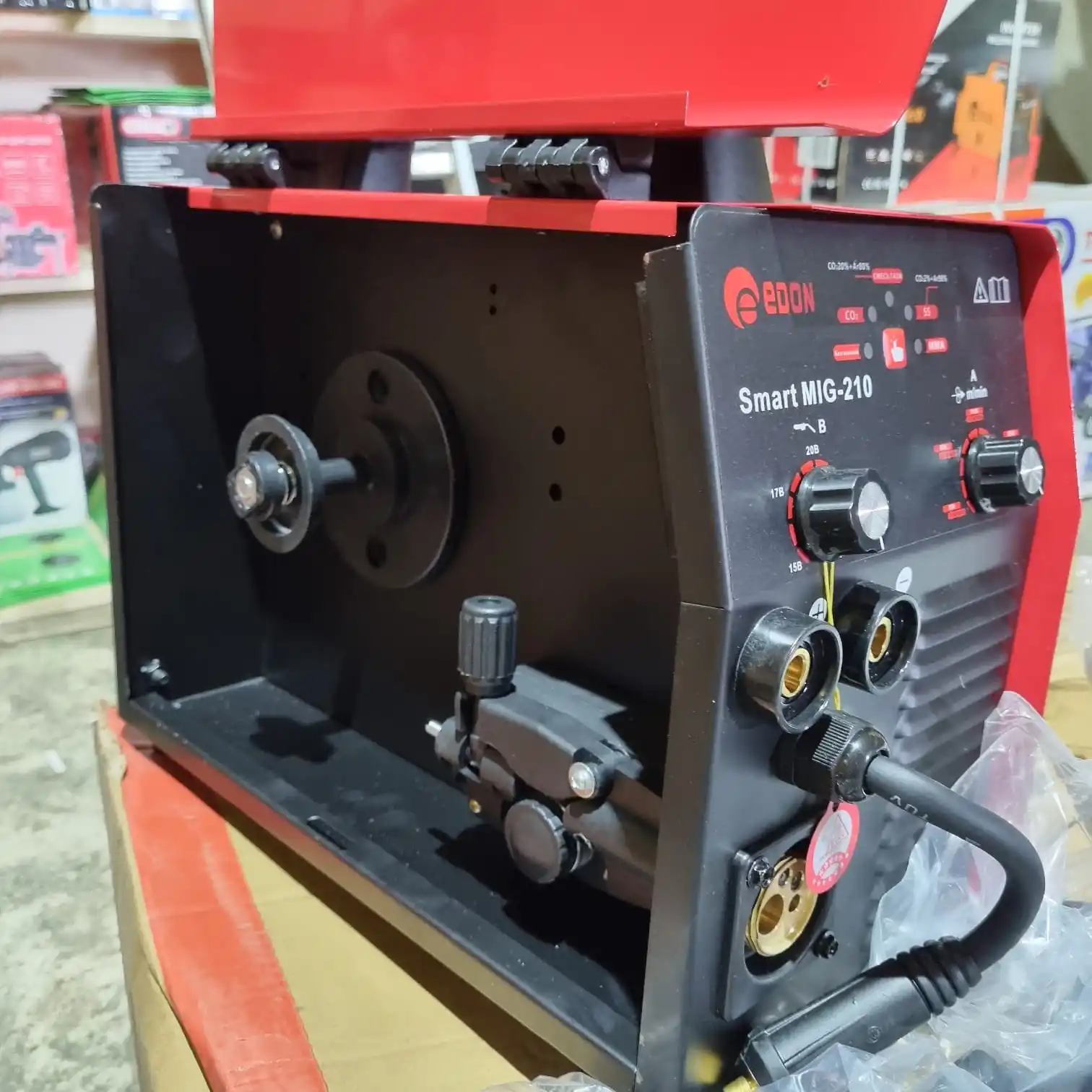 Semi-Automatic inverter welding machine Edon smart MiG-210 4 in 1 MIG/mag/FCAW/MMA portable | Инструменты