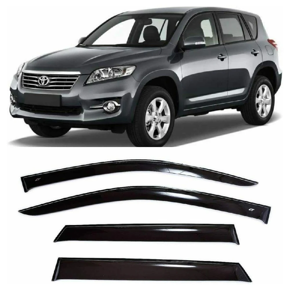 Дефлекторы окон Cobra Tuning T22006 на авто Toyota RAV4 3 lll 5 door 2006 2013 4 шт./комп. ветровики от