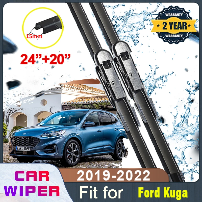 

Windscreen Wipers For Ford Kuga Escape CX482 Escape 2019~2022 Front Windscreen Beam Blade Wiper Cutte Brushes Car Accessories