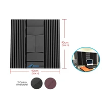 arrowzoom 8 pcs 35 4 x 35 4 x 2 9 wall insulation studio sound absorbing panel acoustic foam treatment