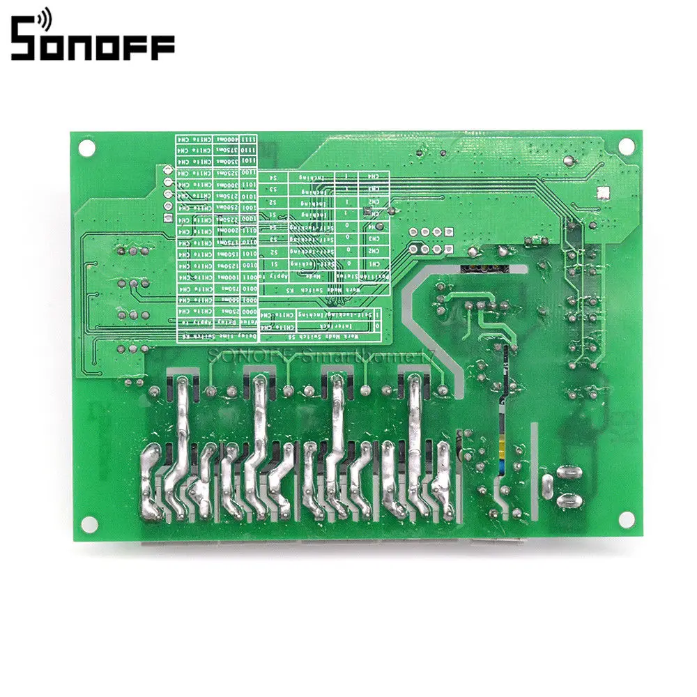 Sonoff 4CH Pro R3 433 МГц 4-канальный беспроводной Wi-Fi переключатель для дома совместимый с