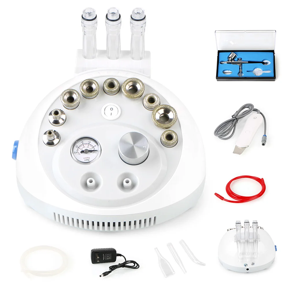 3 в 1 дермабразия микродермабразия кожи скруббер вакуумный распылитель воды