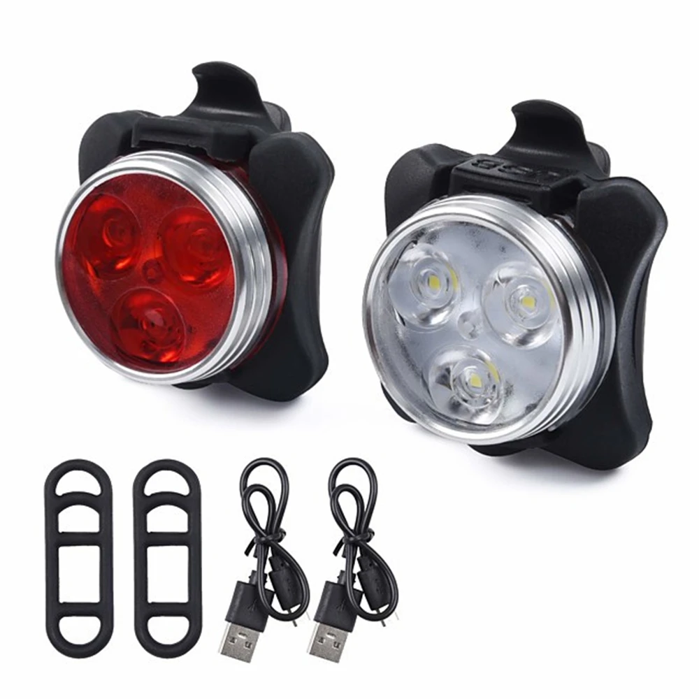 

Bike Rear Lights IPx4 Waterproof Safety Warning Cycling Light USB Charge Tail Taillight Bike LED Headlight Lights Accessories