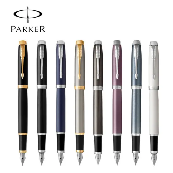 Parker IM Fountain Pen, Medium Nib with Blue Ink Refill, Gift Box, Luxury Fountain Pen