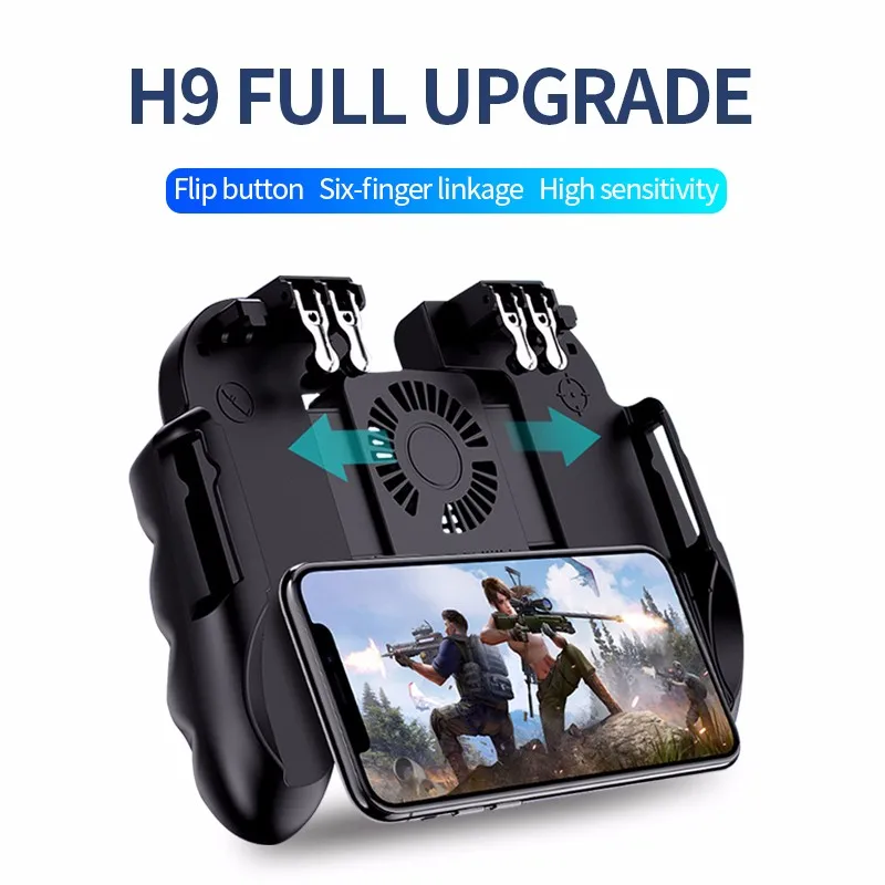 H9 Six Finger PUBG мобильный игровой контроллер геймпад пусковая кнопка стрельбы с