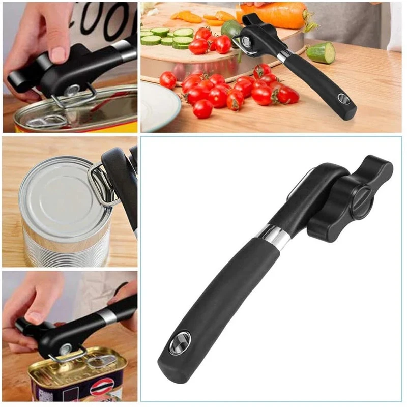 

Multifunction Stainless Steel Can Opener Kitchen Safety Side Cut Manual Can Tin Opener Jar Opener