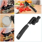 Многофункциональный Нержавеющаясталь консервный нож Кухня Безопасность, с вырезами на одну сторону, ручной консервный нож Tin открывашка